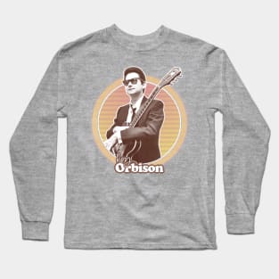 Roy Orbison /// Vintage Aesthetic Design Fanart Long Sleeve T-Shirt